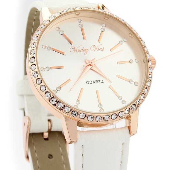 VQULEZ VOUS Women Stainless Steel Quartz Movement - Picture 3 of 3